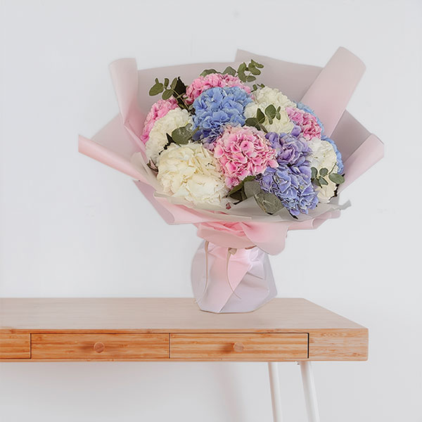 Colorful Hydrangea Bouquet Colorful Hydrangea Bouquet
