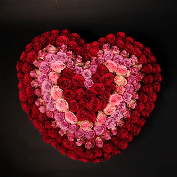 buy heartb shape roses bouquet