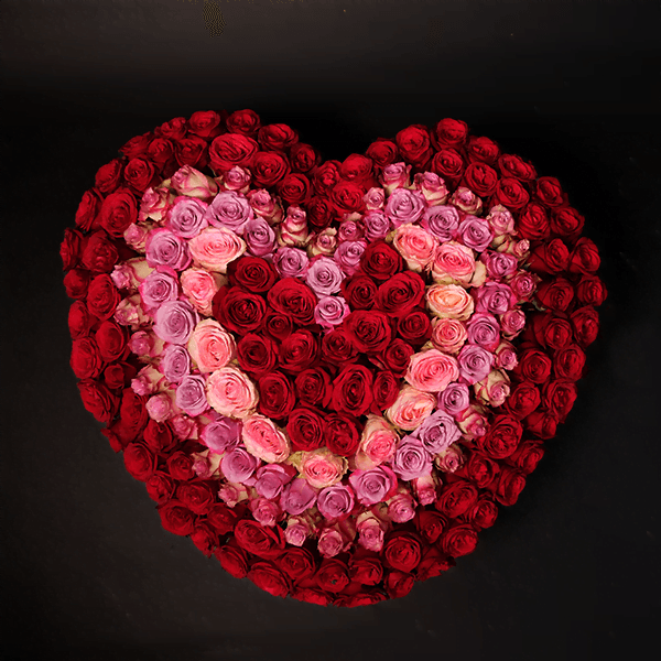 buy heartb shape roses bouquet