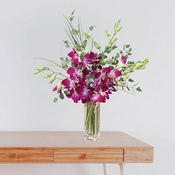 Dendrobium and Eucalyptus Bouquet