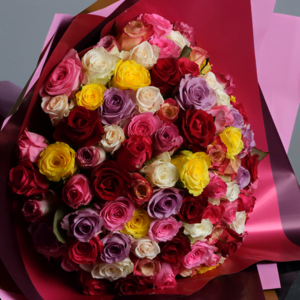 Blooming Elegance Colorful Roses